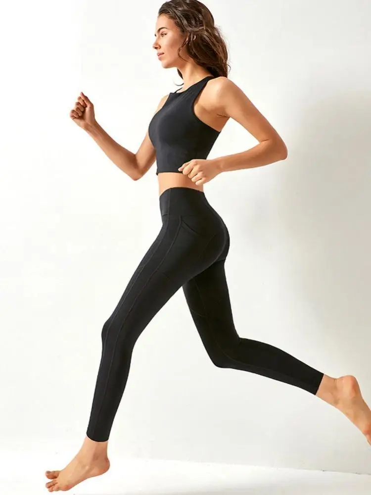 

Women'S New Front Zipper Explosion-Proof Buckle Yoga Sports Underwear One-Piece Gathered Vest Type Running Yoga Bra