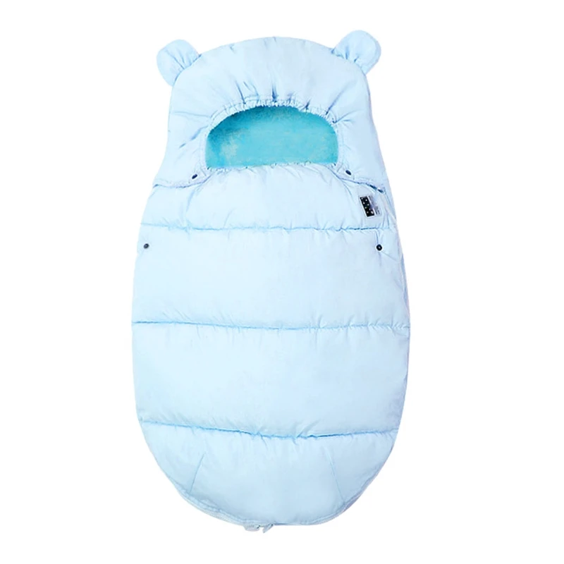 

0-12M Baby Sleeping Bag Stroller Winter Windproof Thick Sleepsacks For Infant Wheelchair Envelopes Newborns Warm Footmuff T8ND