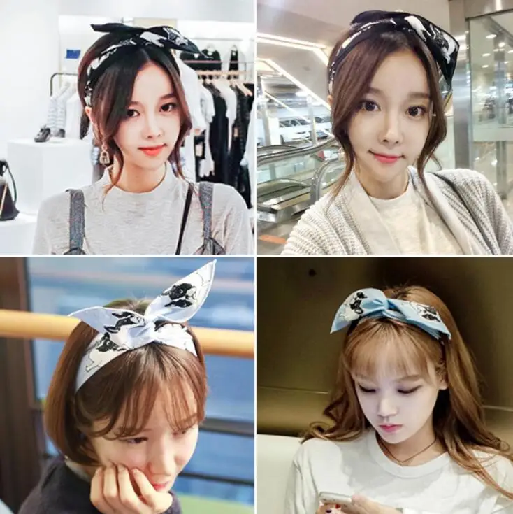 

Женская повязка на голову в горошек, в стиле ретро