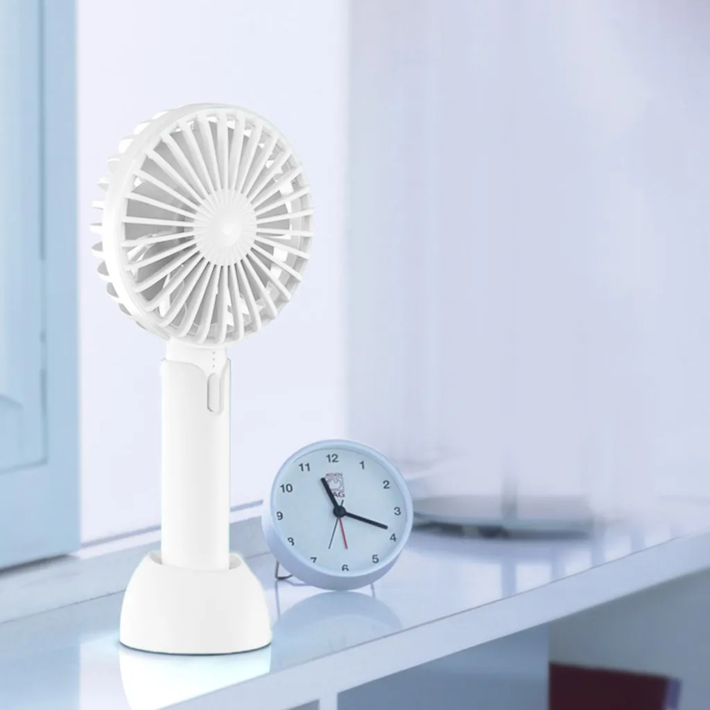 

Fan Hot Portable Rechargeable Fan Air Cooler Operated Hand Held USB 18650 Battery Desk Adjustable Cooler Mini Fan Handy #45