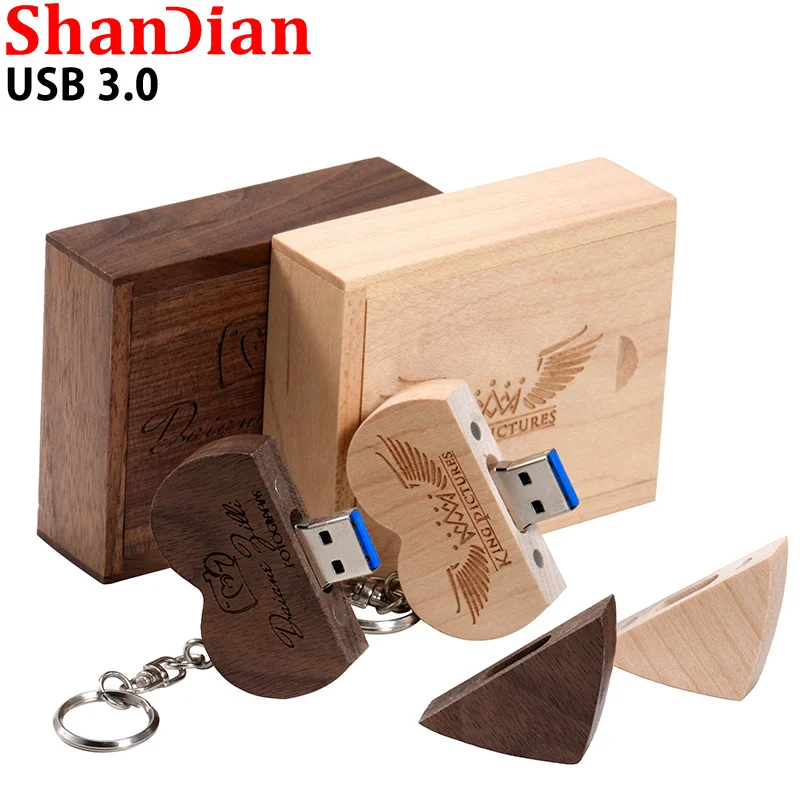 Высокоскоростной флэш-накопитель из дерева орех 4 ГБ 8 16 32 64 128 | Компьютеры и офис