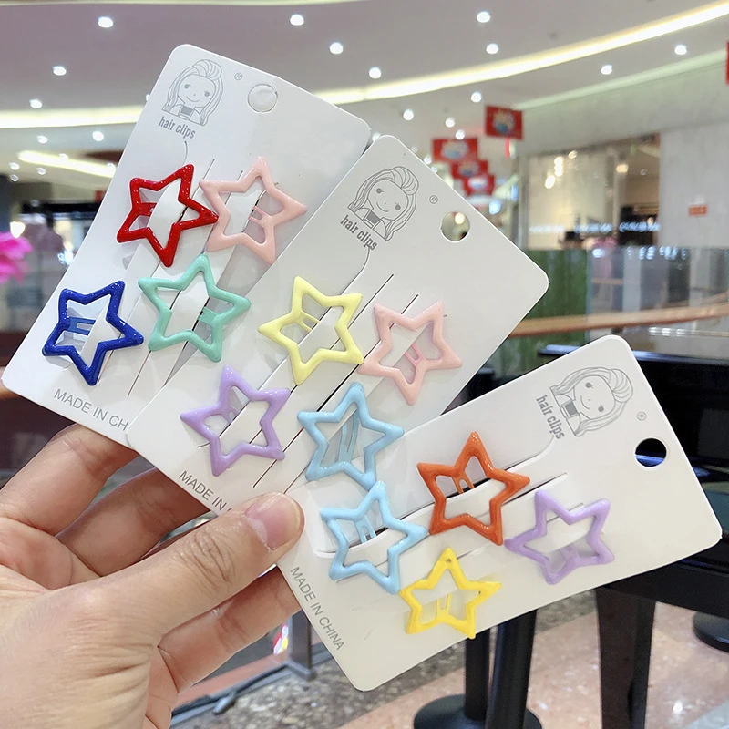 

4 шт./корт. Симпатичные кавайные заколки для волос в Корейском стиле фотоаксессуары для волос