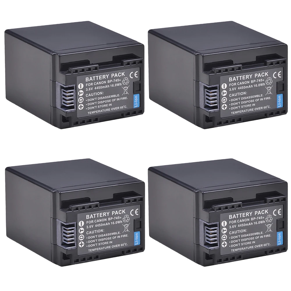 4450 мА/ч BP-745 BP745 Батарея для Canon BP 745 BP-709 BP-718 BP709 BP718 BP-727 HF406 R3 VIXIA HF M50 HFM50 M500 |