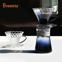 brewista coffee pot heat resistant glass hand made coffees sharing pot v60 spiral filter cup coffee drip machine 1 2 cups
