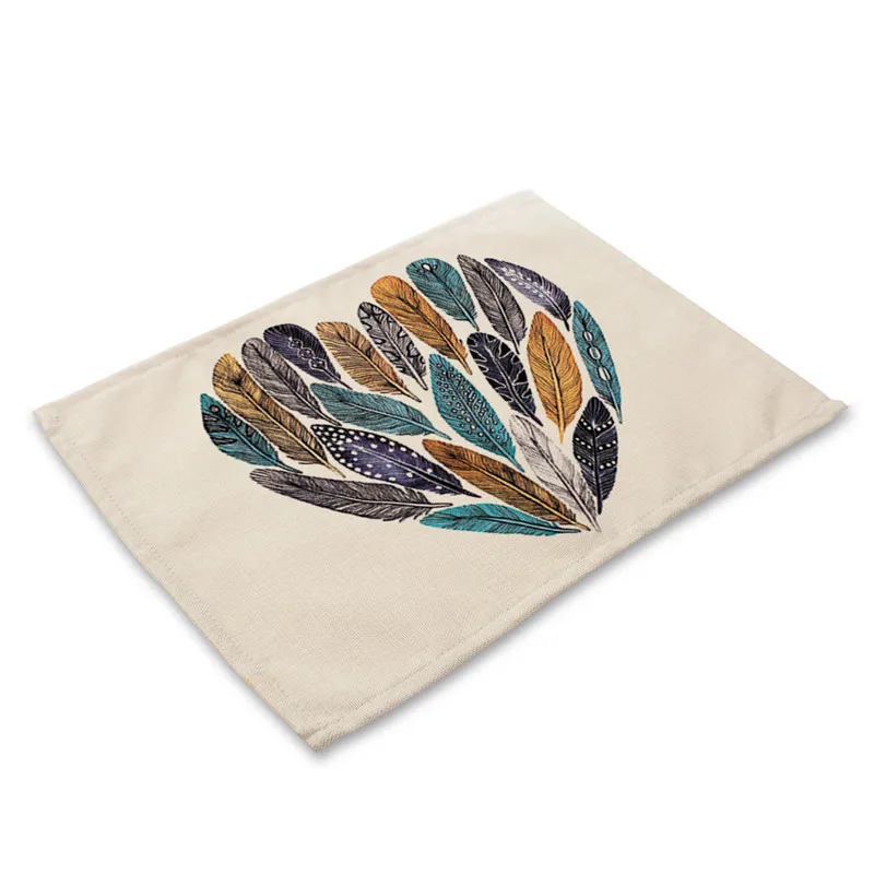 Подставки для кружек с животным узором 1 шт. коврик обеденного стола хлопковый