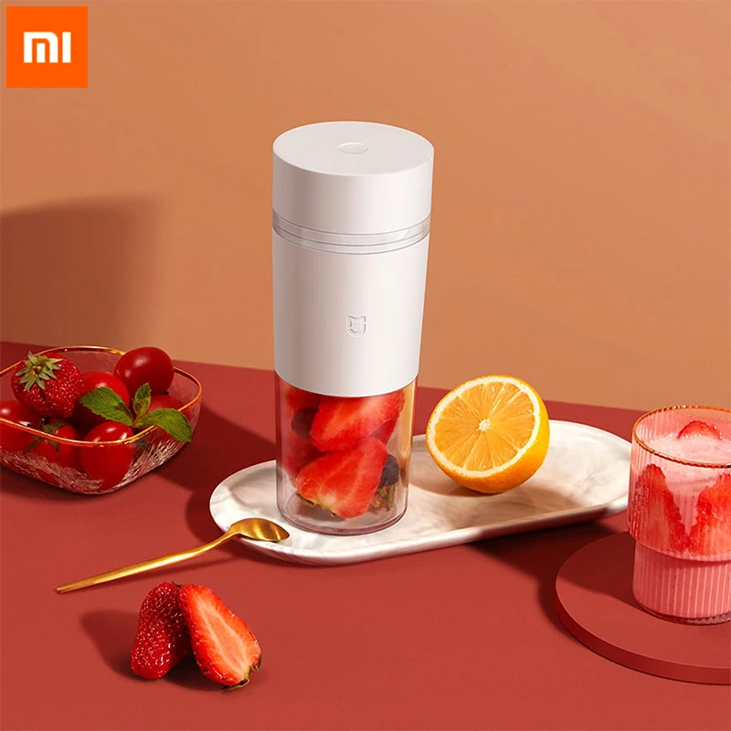 2021 New Xiaomi MIJIA 300ML Mini Blender Mixer Juicer Fruit Food Processor Ice Smoothies Portable 1300mAh USB-C Charge Juicing
