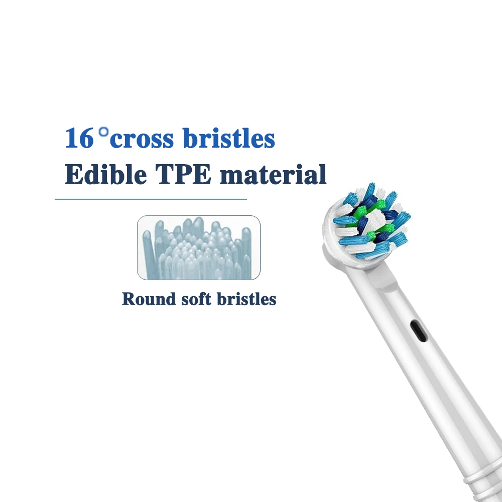 Насадки EB50 Cross action для электрической зубной щетки Braun Oral b Vitality Triumph D100 P4000 P7500 P9000 P4500