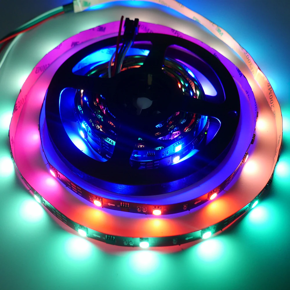 WS2811 RGB Светодиодная лента пикселей внешнее 1 IC управление 3 лампочки 5050 SMD
