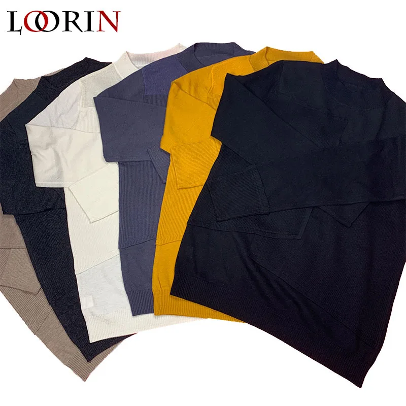 

Lorin Womens Sweater Autumn Winter Casual Sexy Fashion Transparent Lace Turtleneck O-neck Jumper Women's Sweater