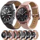 Ремешок кожаный для Samsung watch 46 ммActive2 Huawei watch GT2Amazfit GTR, сменный плетеный провод для Samsung watch 3