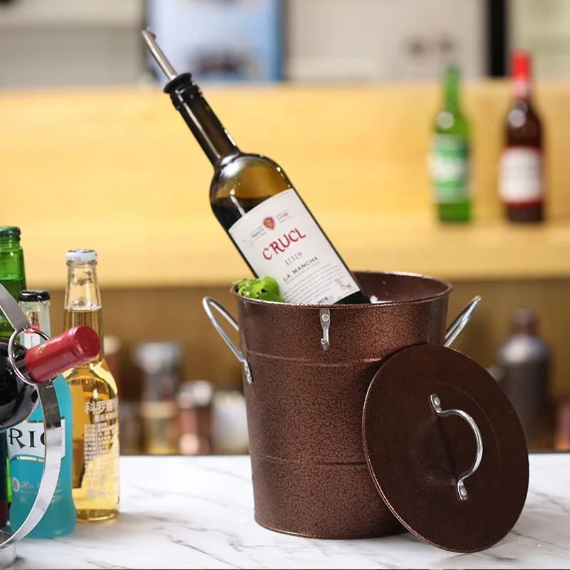 Премиум нержавеющая сталь спрей краска 3.3л большие ведра льда с крышкой|Ведра и