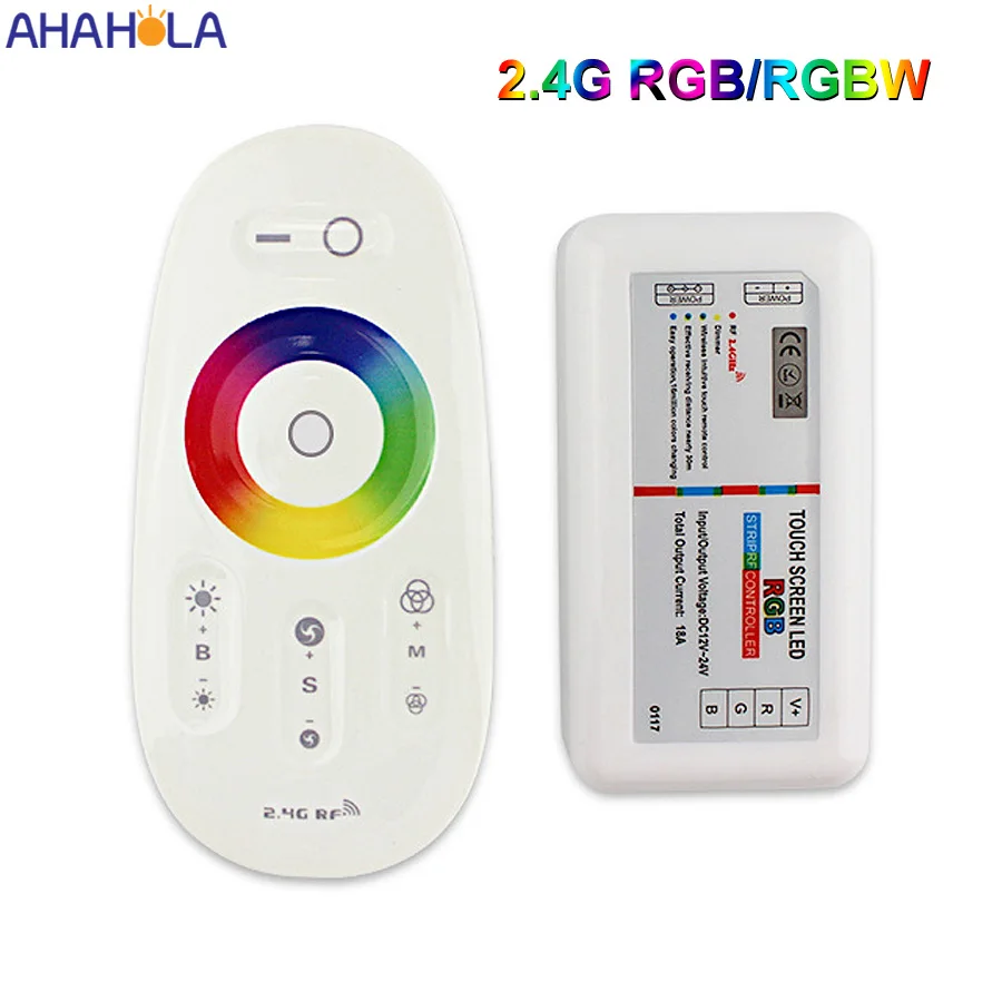 

2.4G Wireless Remote Control Rgbw Controller 12v 24v Rgb Led Controller Dimmer for 2835 5050 Rgb Tape Strip Light Controladora