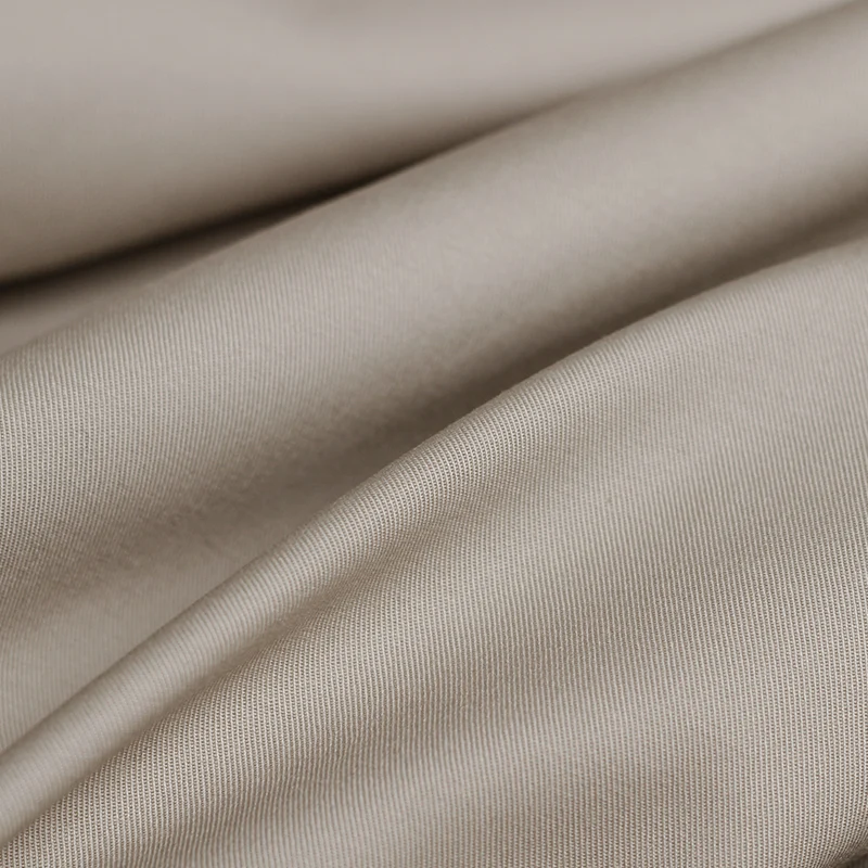 Шерстяная Ветровка из однониточной ткани светло-хаки эластичной для осени