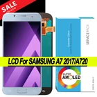 100% Оригинальный Amoled 5,7 ''дисплей для Samsung Galaxy A7 2017 A720F A720M Полный ЖК-сенсорный экран дигитайзер в сборе запасные части
