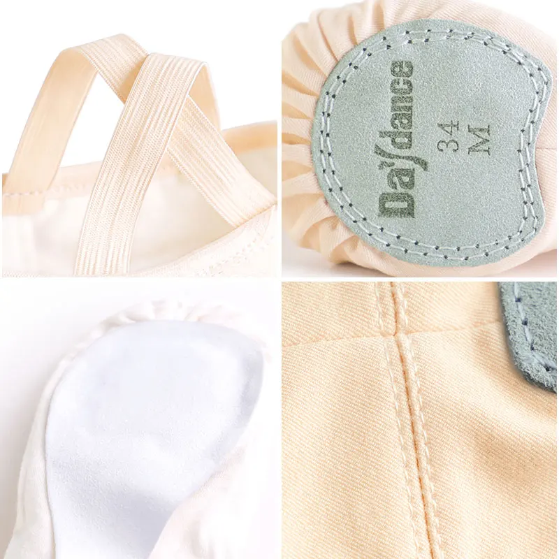 

Professional Stretch Ballet Dance Shoes for Women Girls Split Soft Sole Canvas Ballet Slippers Elastic Fabric Ballet Shoes