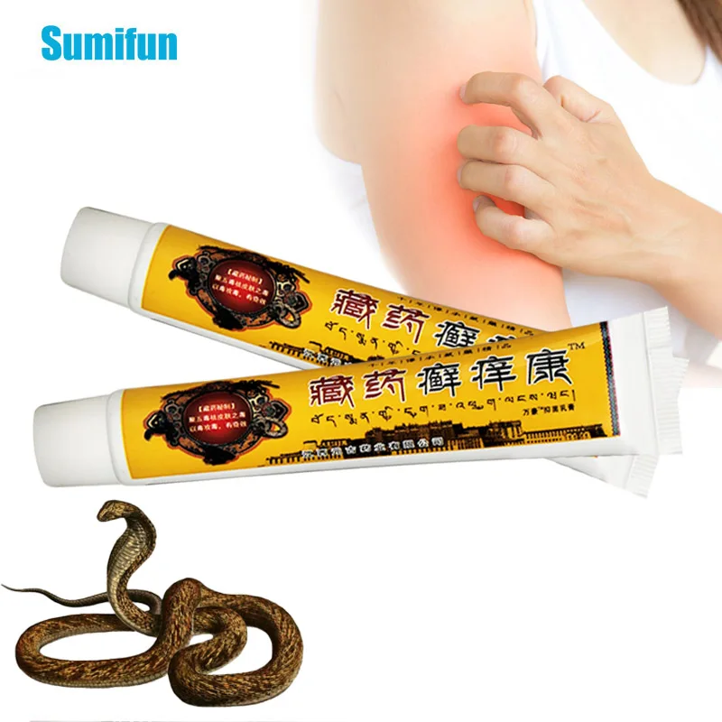 

20g Snake Venom Antipruritic Ointment Eczema Dermatitis Treatment Antibacterial Cream Chinese Herbal Medical Plaster Skin Care