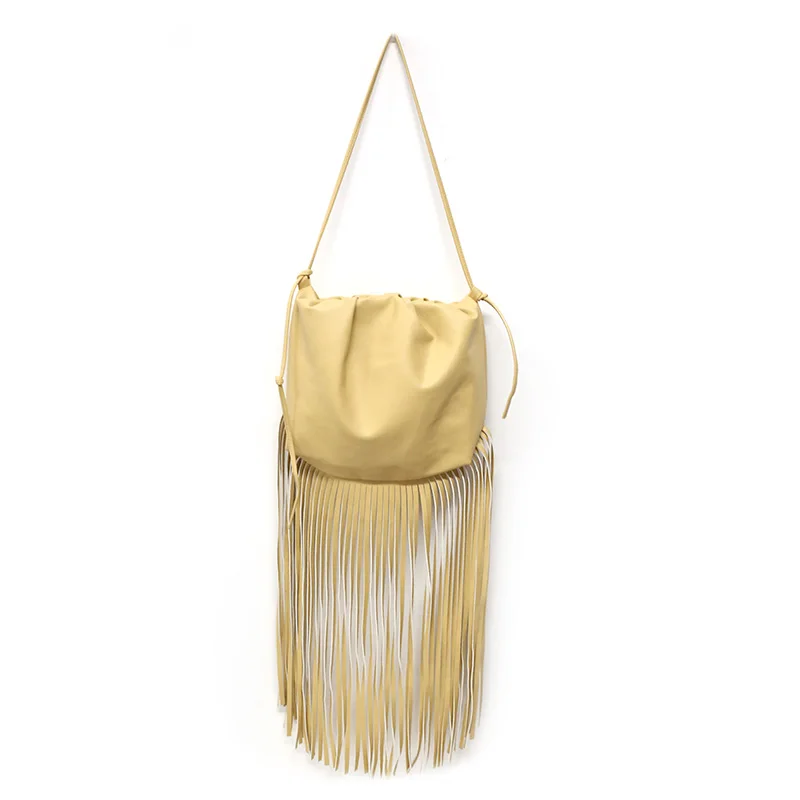 

Tassel PU Leather Handbag Bags for Women 2020 Tend Branded Large Shoulder Handbags Women's Crossbody Purses