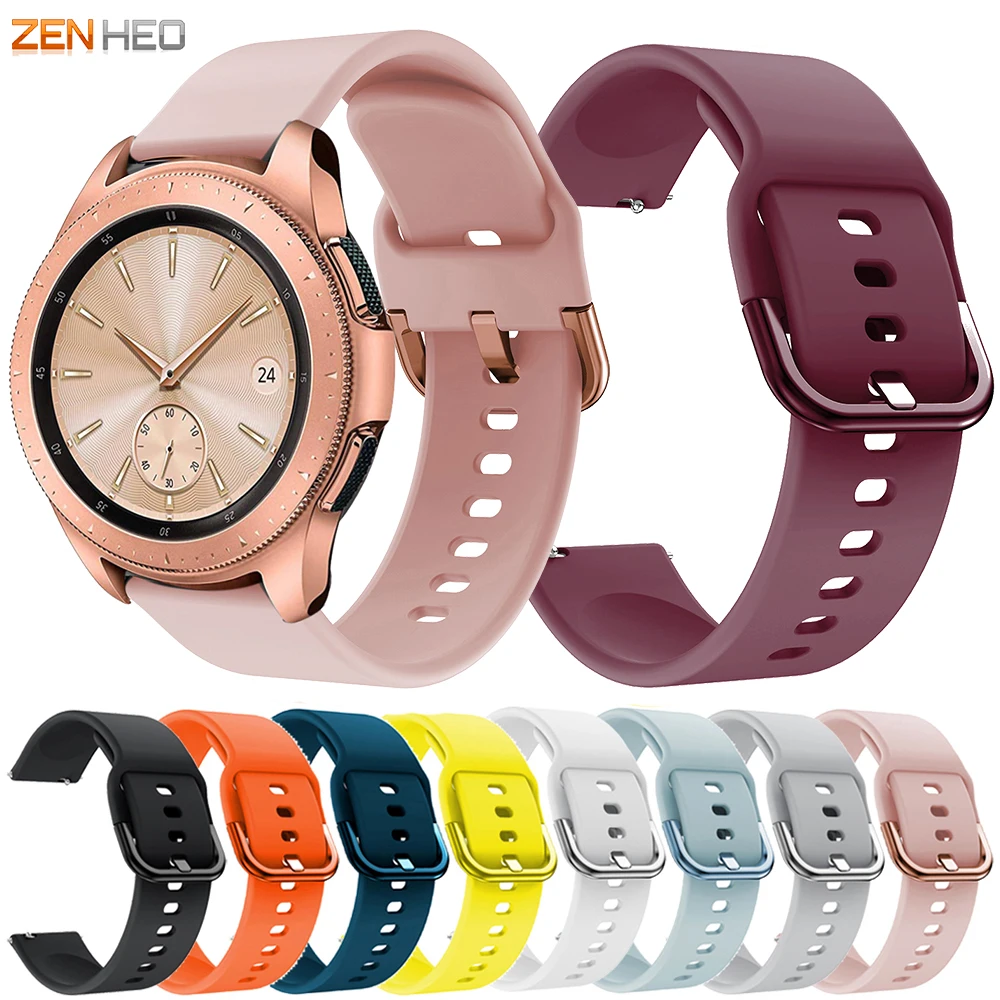 Ремешок силиконовый для Samsung Galaxy Watch 42 мм/Galaxy Active 2 сменный браслет Gear S2 Classic 20 мм |