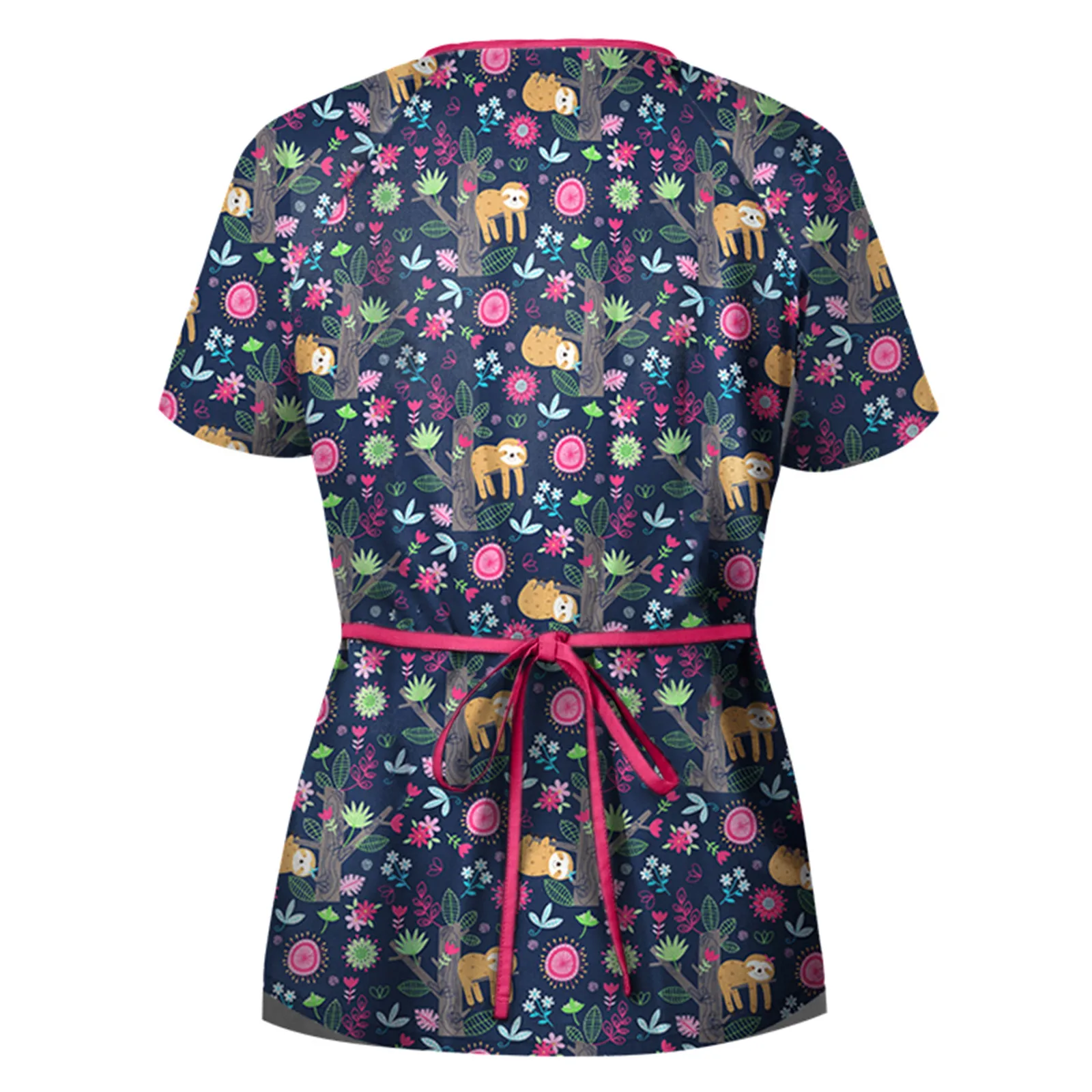 С мультипликационным принтом в виде печати хирургическая Униформа аптека