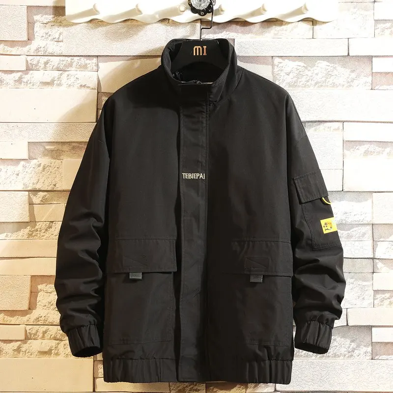 Мужская бейсбольная куртка-бомбер в стиле хип-хоп | одежда
