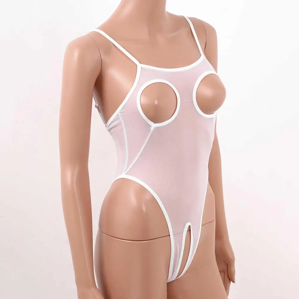 Сексуальное прозрачное Сетчатое облегающее трико без чашек и выреза боди с