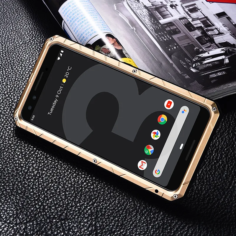 Metal Case For Google Pixel 3 3XL Case Pixel3 Shockproof Cover 360 Full Body Protective Armor Case for Google Pixel 3 Pixel3XL
