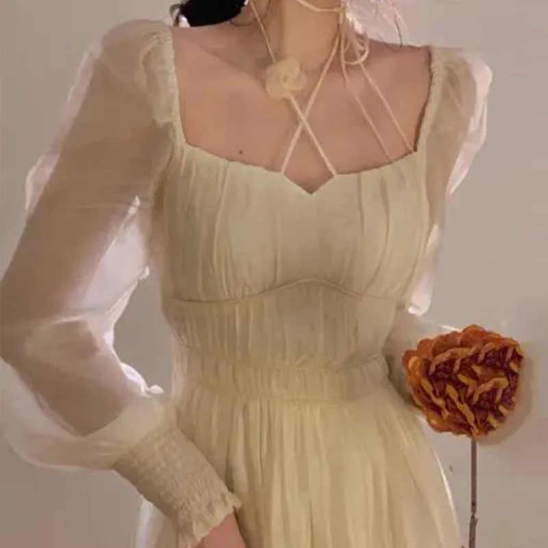 Женское вечернее платье миди с длинным рукавом элегантное винтажное облегающее