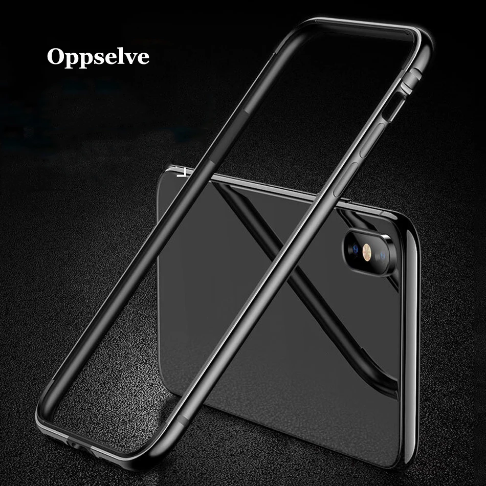 Oppselve для iPhone XS Max чехол бампер Роскошный Алюминиевый металлический каркас Capinhas для iPhone XS X XR 8 7 6 S 6 S Plus Coque аксессуары