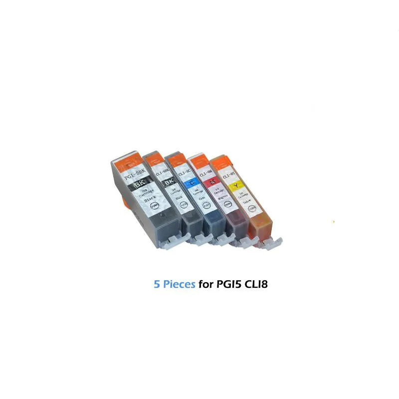 5 шт. совместимые чернильные картриджи PGI CLI 8 PGI5 CLI8 для Canon PIXMA iP4200 iP4300 iP4500 MP500 iP5200 MP530
