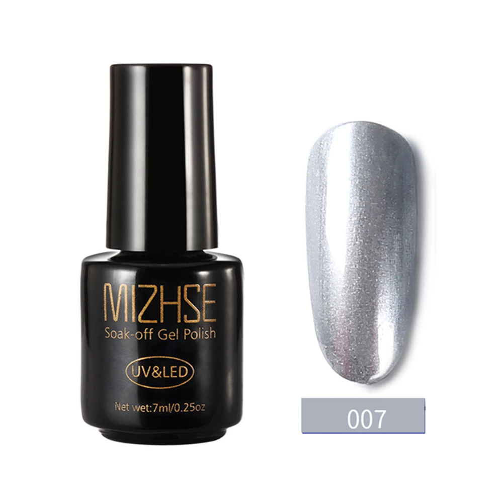 Silver Base Gel MIZHSE титановый красный Гель-лак зеркальный металлический ярко-розовый красный зеркальный клей для ногтей Гель-лак УФ-гель лак для ногтей красный металл Титан - Цвет: Silver Base Gel