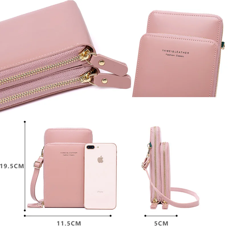 Женские кошельки клатч Дамский мини-кошелек из искусственной кожи