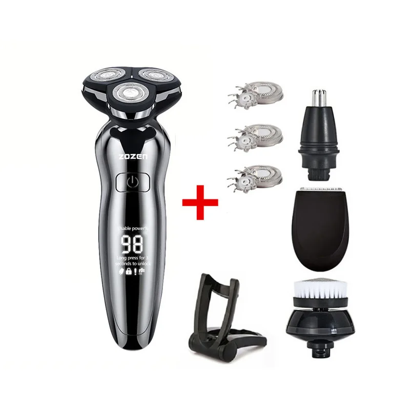Профессиональная электробритва 4D Мужская электрическая машинка для стрижки