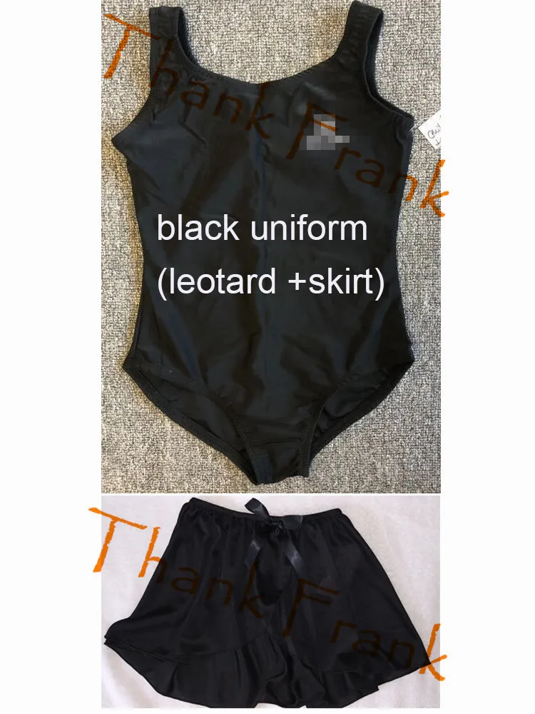 

Black Uniform Including One Leotard And One Skirt