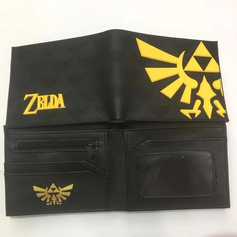 Модный дизайнерский кошелек Zelda Legend of, кожаный короткий кошелек из ПВХ, подарки для детей, для мальчиков и девочек, держатель для карт, сумки для денег, цена в долларах, кошельки - Цвет: C