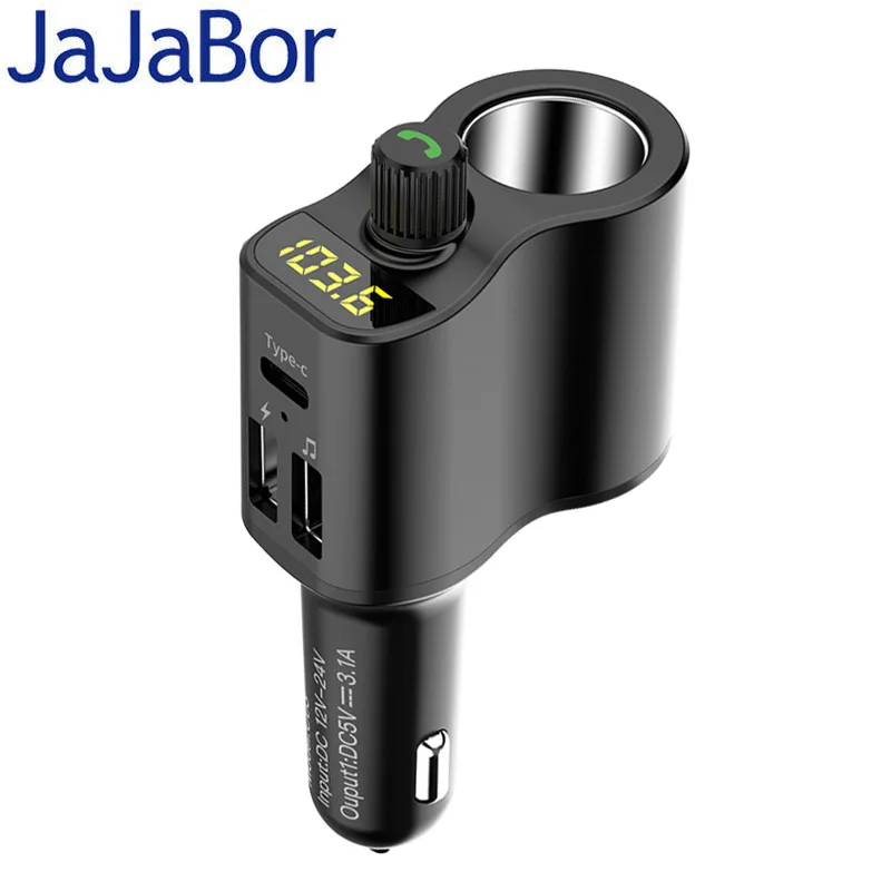 JaJaBor FM передатчик Bluetooth 5 0 автомобильный комплект Handsfree музыкальный плеер