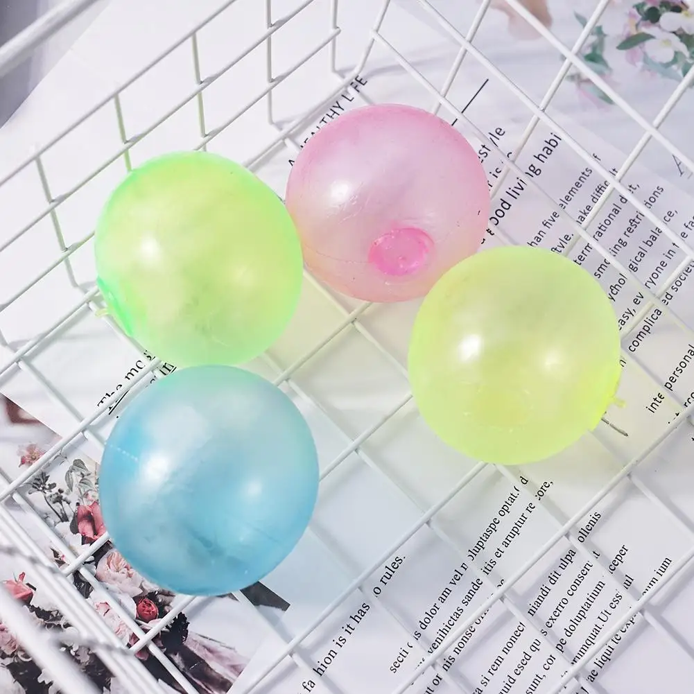

1pc Funny Sticky Wall Ball Decompression Toy Luminous Sticky Target Relief Rising Squeeze Stress Throwing Ball Toy 6cm Ball S7M7