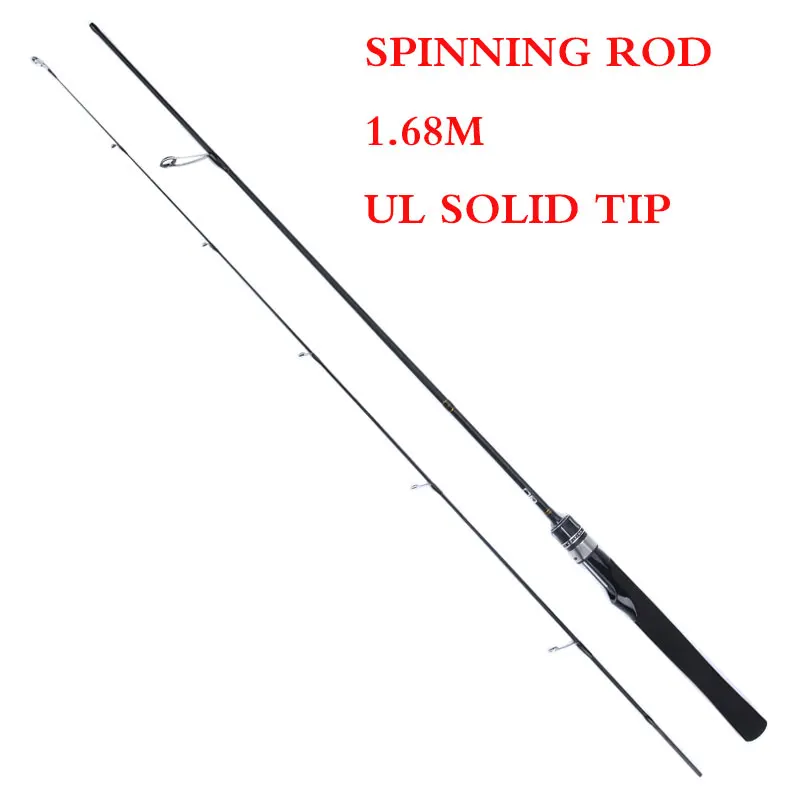 1.68M SPINNING ROD Lurekiller, новинка, гибкий твердый наконечник, ul, форель, спиннинговое удилище, литье удилища, 1,5 м, 1,68 м, вес приманки, 1-6 г, Ультралегкая мягкая удочка - Цвет: 1.68M SPINNING ROD