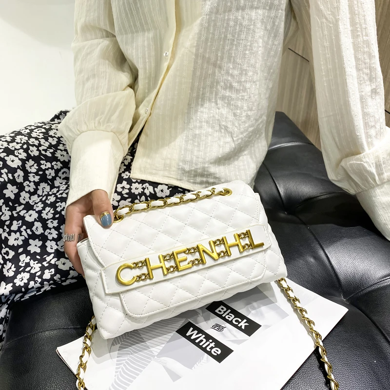 

Female New Popular Handbag Korean Fashion Small Square Bag Letter Multifunctional Single Shoulder Messenger Bags for Women 2021