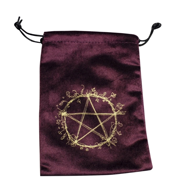 

Tar-ots Pad Rubber Pad Astrolabe Witch Divination Pendulum Divination Tablecloth Props For Board Game Velvet Bag