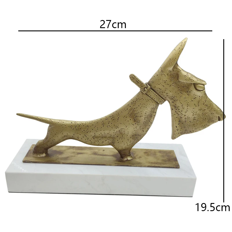 Современные скандинавские Чугунные скульптуры для собак художественные