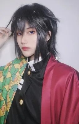 Аниме! Demon Slayer: Kimetsu no Yaiba Tomioka Giyuu Combat gear, костюм для косплея, наряд на Хэллоуин, новинка