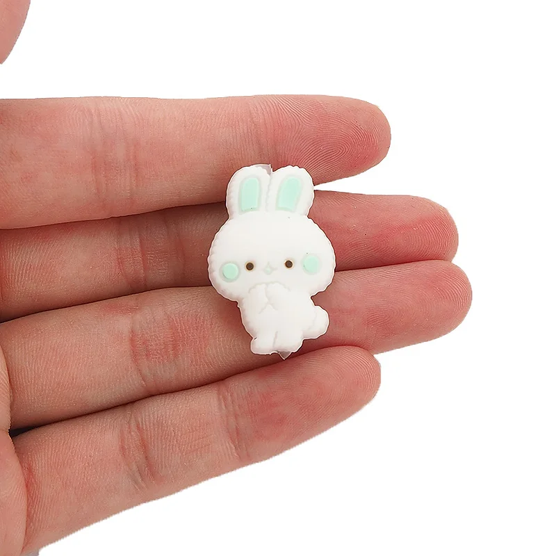 Chenkai 10 шт. силиконовые грызунок с котом бусины DIY ребенок котенок Животное Мультфильм жевательный успокоитель манекен сенсорные ювелирные изделия игрушки аксессуары