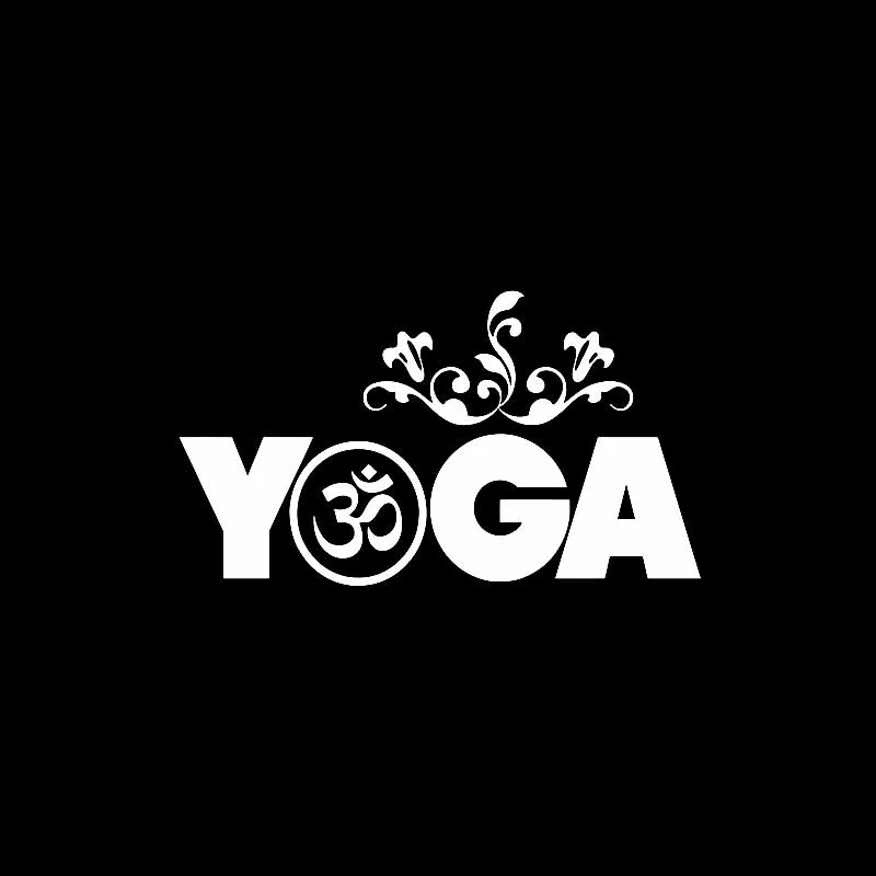 

Interesting YOGA Meditation Buddhism Sanskrit Stickers Motorcycle Decals KK Vinyl Cover Scratches Waterproof PVC 8.8cm X 15.6cm