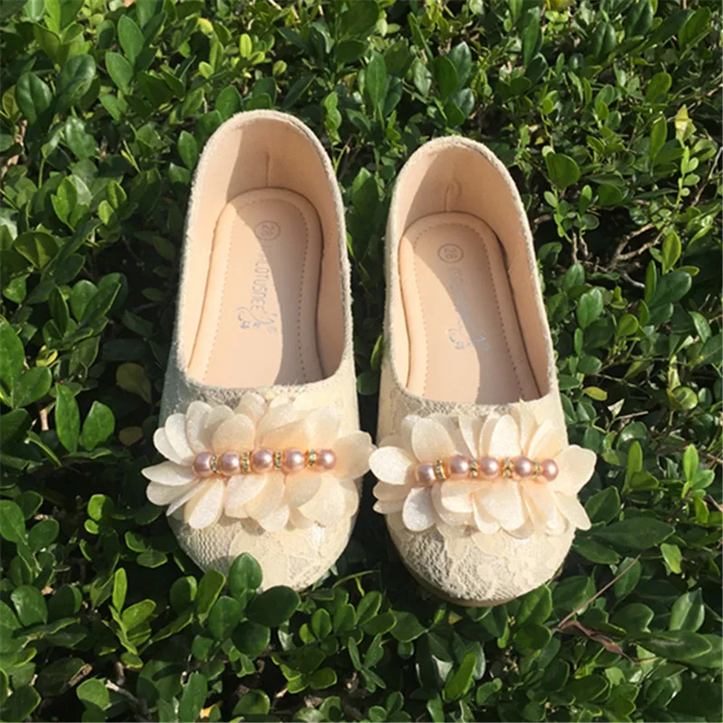 Мрлотуснес®Туфли на плоской подошве для девочек кружевные/сетчатые туфли с