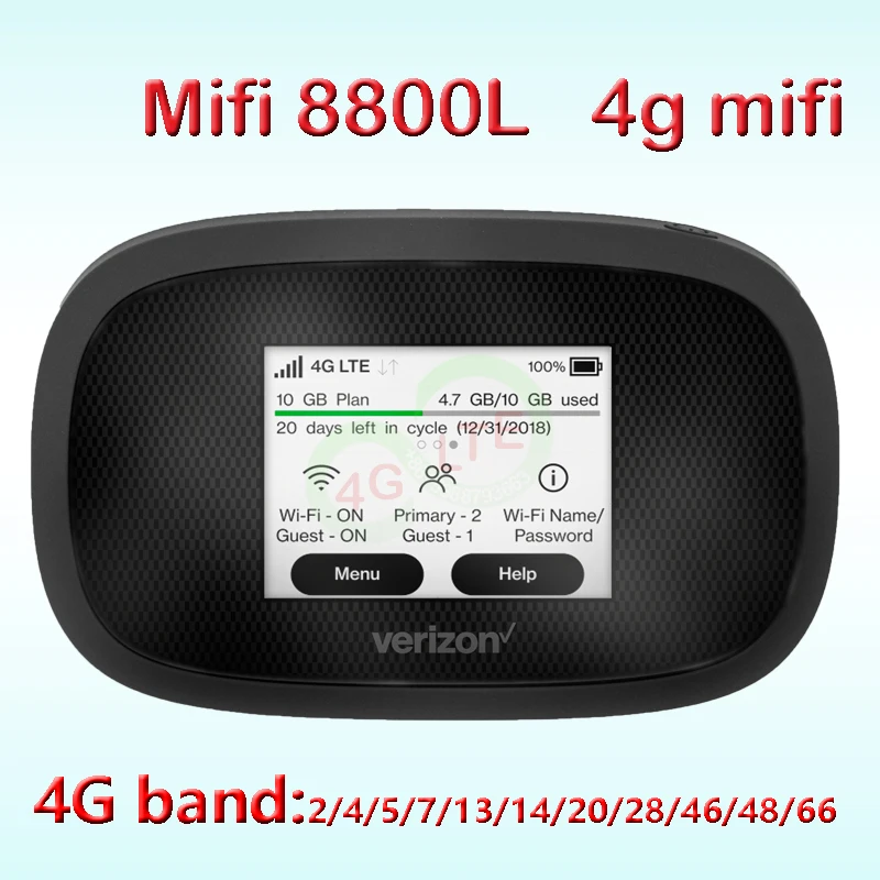   Novatel MiFi 8800L Verizon Jetpack MiFi8800l Insee go 5  mifi 4g lte CAT9  3g Wi-Fi   Wi-Fi 4g