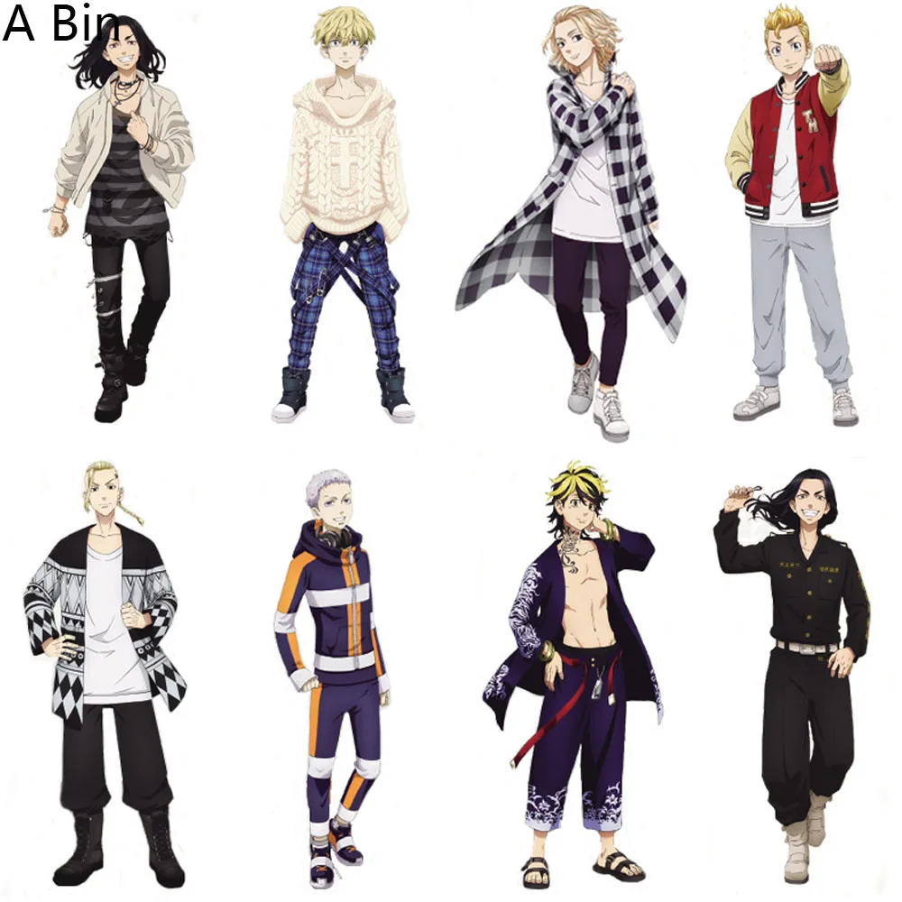

Anime Tokyo Revengers Cosplay Figure Acrylic Stands Manjiro Ken Takemichi Hinata Atsushi Model Plate Fans Gift Key Chain Toy