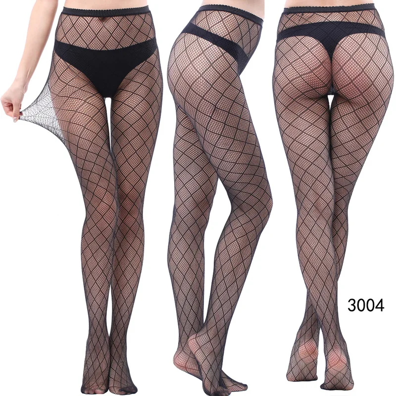 

Women Black Lace Stocking New Tights Sexy France Fishnet Mesh Pantyhose Stockings for Lady Hollow Out Hosiery Fish Net Socks