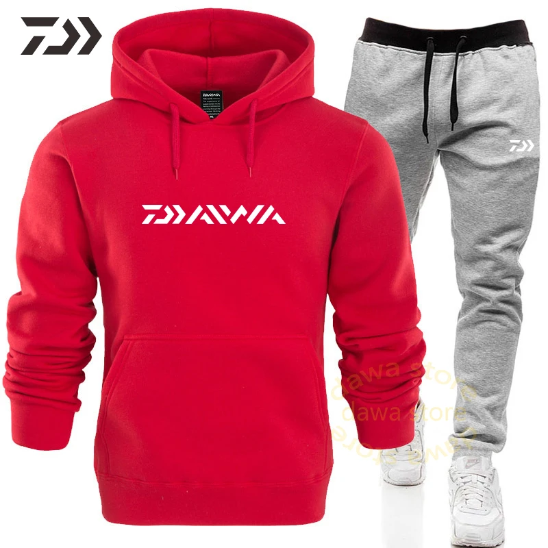 Зимний костюм для рыбалки Мужская толстовка свитшот Однотонная рубашка с