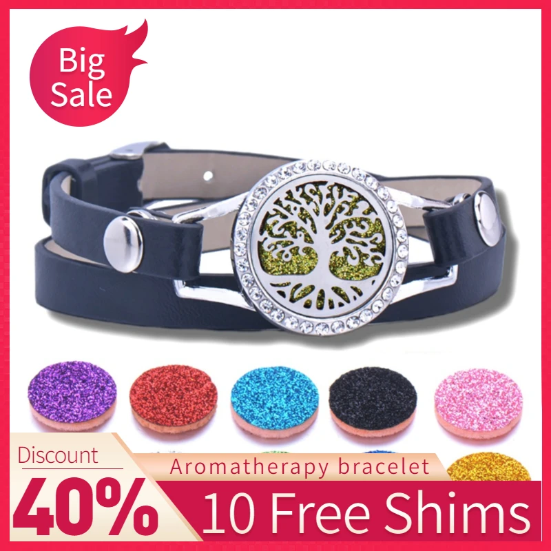 Кожаные украшения нержавеющая сталь эфирное масло Ароматический диффузор