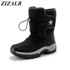 Ботинки-Челси мужские, зимние, водонепроницаемые, с плюшевой подкладкой, теплые, повседневные